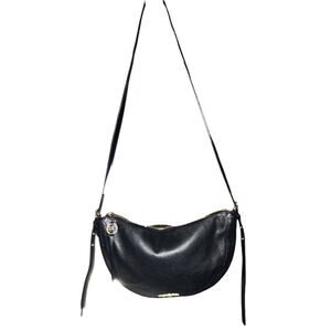 Michael Kors Camden Small Pebbled Leather Black Messenger Crossbody Bag